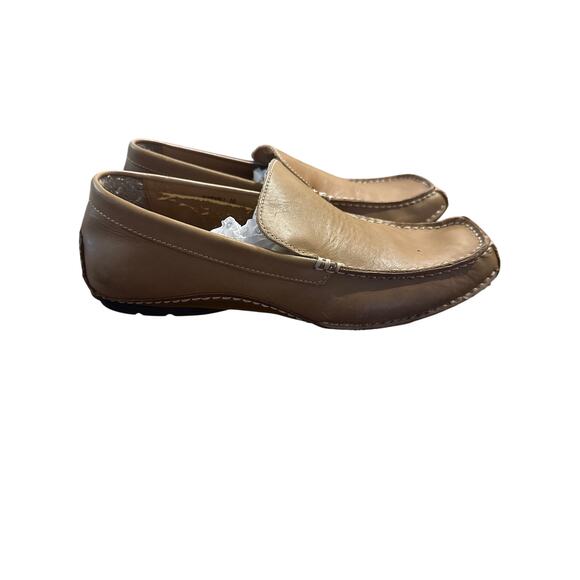 Men’s Steve Madden Tan Leather Deiving Loafer. Size 10 - Picture 1 of 6